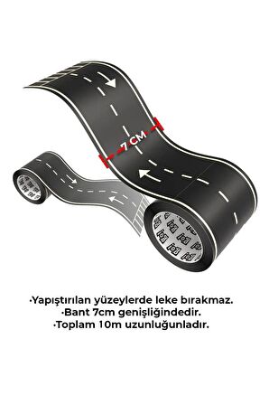 Eğitici Otobant Oyun Bandı Ve Eğlenceli Yol Yapım Bandı