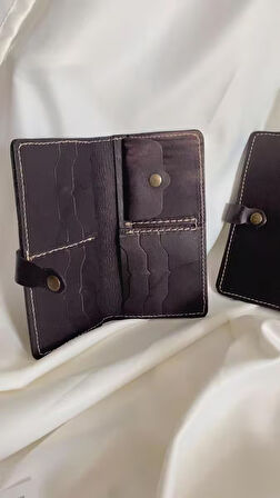 Hakiki Deri Kadın Cüzdan Bozuk Para Kartlık ve Kağıt Para Gözlü