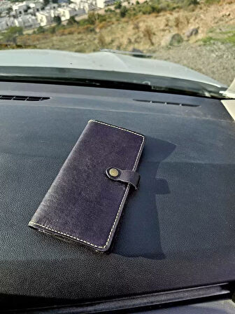 Hakiki Deri Kadın Cüzdan Bozuk Para Kartlık ve Kağıt Para Gözlü