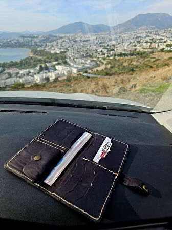 Hakiki Deri Kadın Cüzdan Bozuk Para Kartlık ve Kağıt Para Gözlü