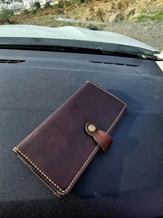 Hakiki Deri Kadın Cüzdan Bozuk Para Kartlık ve Kağıt Para Gözlü