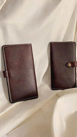 Hakiki Deri Kadın Cüzdan Bozuk Para Kartlık ve Kağıt Para Gözlü