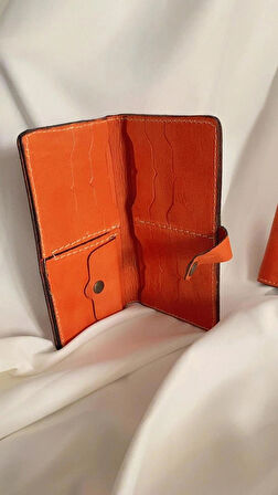 Hakiki Deri Kadın Cüzdan Bozuk Para Kartlık ve Kağıt Para Gözlü