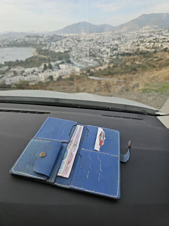 Hakiki Deri Kadın Cüzdan Bozuk Para Kartlık ve Kağıt Para Gözlü