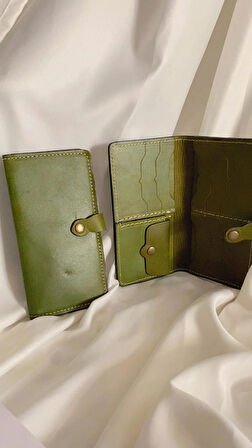 Hakiki Deri Kadın Cüzdan Bozuk Para Kartlık ve Kağıt Para Gözlü