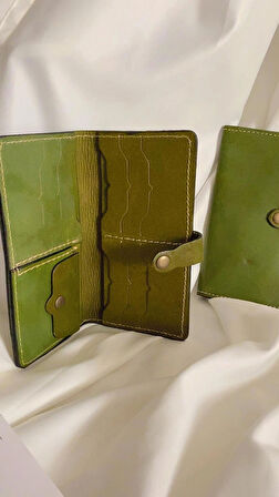 Hakiki Deri Kadın Cüzdan Bozuk Para Kartlık ve Kağıt Para Gözlü