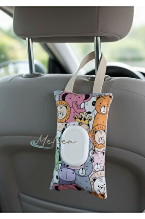 Islak Mendil Saklama Çantası Arabada İşte Seyahatte Evde Kampta Bebek Arabasında Islak Mendil Kutusu