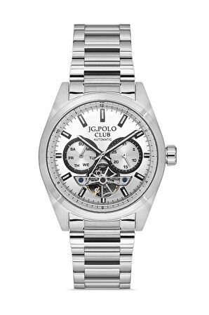 Erkek Çelik Kordon Otomatik Kol Saati Paslanmaz Çelik Kasa Pilsiz Turbillon'lu Mekanizma