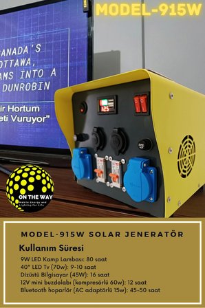 OTW Model 915W Jeneratör Güç İstasyonu LiFePO4 Bataryalı 8.1 kg