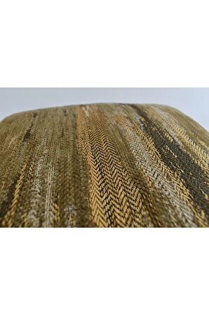 Etnik Desenli Dekoratif Yastık Kılıfı Çift Taraflı Şönil Dokuma Gizli Fermuarlı Kırlent Kılıfı