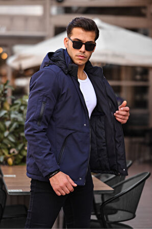 Outdoor Su,soğuk,rüzgar Geçirmez Içi Kürklü Elyaf Dolgulu Softshell Erkek Dağcı,kampcı,kayakcı Montu