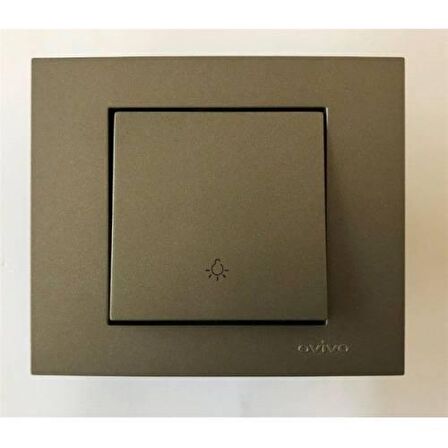 Ovivo Grano Metalik Antrasit Light Anahtar