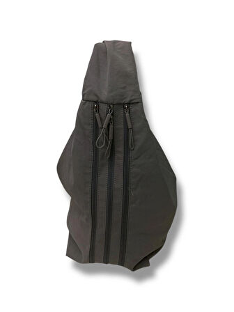  Oversize Hobo Gri Omuz Çantası