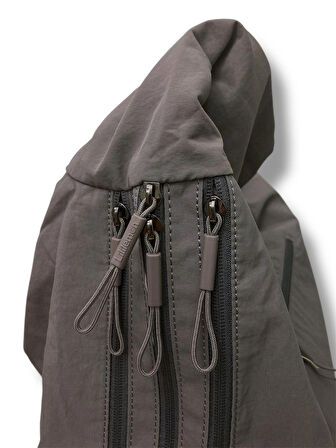  Oversize Hobo Gri Omuz Çantası