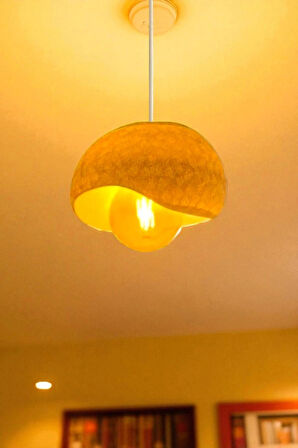 Rustik İskandinav Serisi Beton Görünümlü Sarkıt Çevre Dostu Avize( Rustik Ampul Hediyeli)