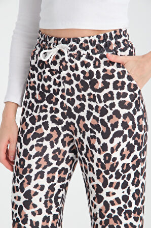 Leopar bol paça pantolon 87710 