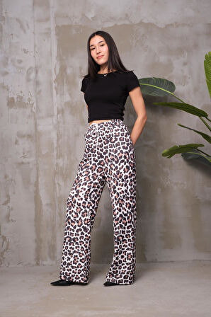 Leopar bol paça pantolon 857880 