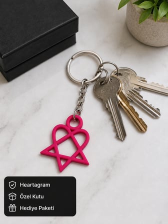 Heartagram Anahtarlık – Şık ve Modern Tasarım | Dayanıklı Hafif Anahtarlık