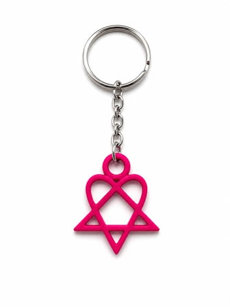 Heartagram Anahtarlık – Şık ve Modern Tasarım | Dayanıklı Hafif Anahtarlık