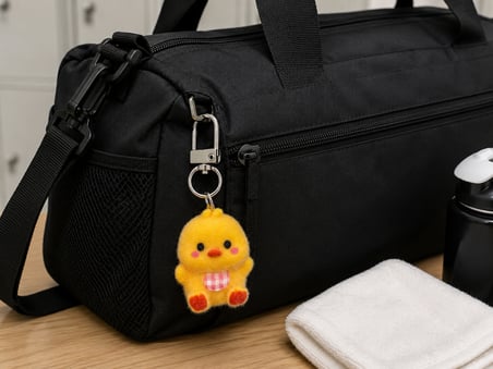 Lumi Chick Peluş Charm Anahtarlık – Sevimli Mini Civciv Çanta Süsü Hediye