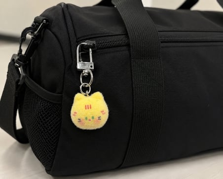 Sevimli Sarı Kedi Charm Anahtarlık Peluş Hediye Aksesuar Çanta ve Anahtar Süsü