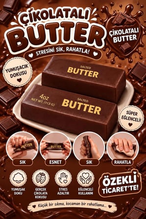  Butter Squish Sukuşi Çikolata Tereyağ 1 adet