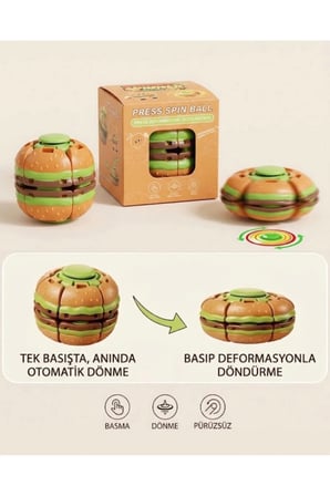 EN İYİ RULMAN FIDGET SPINNER BALL – Hamburger Tasarımlı Döner Stres Topu