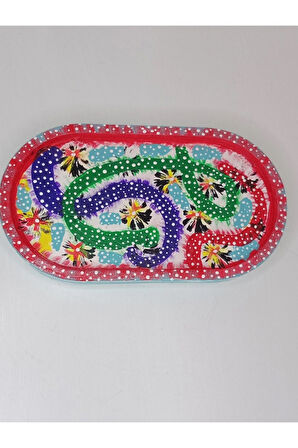 Özel Tasarım Dekoratif Sunumluk Tepsi Takı Tabağı