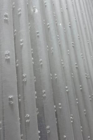 Linen Ponpon Tül Perde|1/3 Sık Pile| Keten Kumaş, Ağır Gramaj, Kurşun Etekli | Zarif ve Şık