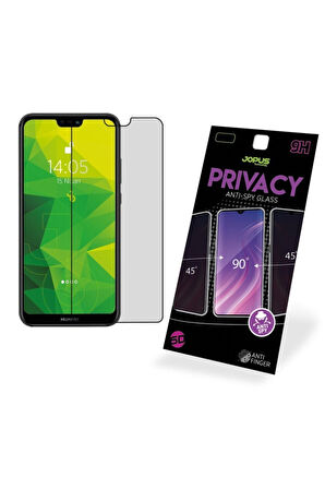 Huawei P20 Lite Hayalet Ekran Privacy Görünmez Gizli Tam Kaplayan Kırılmaz Cam