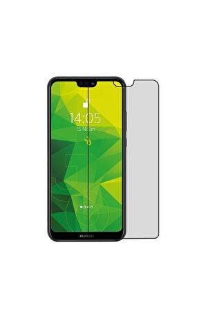 Huawei P20 Lite Hayalet Ekran Privacy Görünmez Gizli Tam Kaplayan Kırılmaz Cam