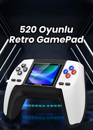 P5 Retro GamePad 520 Retro Oyunlu Oyun Konsolu 2 Oyunculu 