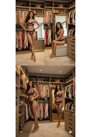 Büyük Göğüsler İçin C Cup Telsiz Sütyen Takımı – Dolgusuz, Sırt Ağrısını Azaltan Ultra Konforlu Form