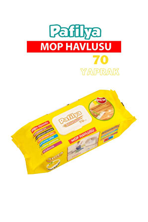 İz Bırakmayan Limon Kokulu 70 Yaprak Mop Havlusu