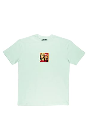 Lenithra Pop Art Coca Cola Sırt Baskılı Unisex Oversize T-shirt Beyaz / 2XL