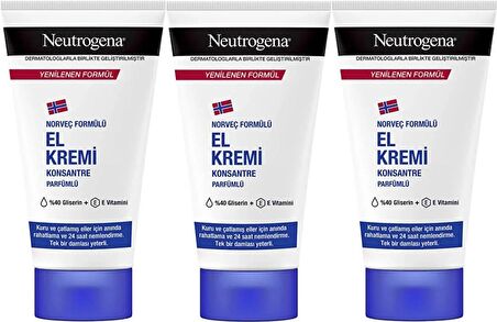 Neutrogena El Bakım Kremi 50ML Parfümlü (3 Lü Set)