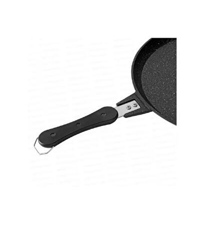 Granit Döküm Tava Çift Taraflı Balık Tavası Döküm 28 cm