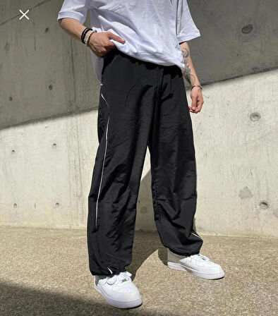 Paraşüt Kumaş Oversize Eşofman altı / Pantalon
