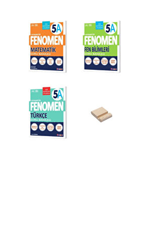5. Sınıf A Serisi Matematik Fen ve Türkçe 3lü Set Soru Bankaları