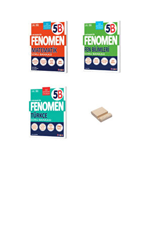 5. Sınıf B Serisi Matematik Fen ve Türkçe 3lü Set Soru Bankaları