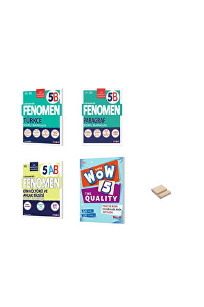 5. Sınıf B Serisi Türkçe Din Paragraf ve İngilizce 4lü Set Soru Bankaları