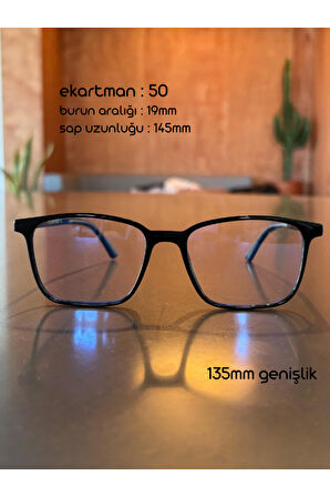 Siyah Dikdörtgen Asetat Çerçeve Metal Menteşeli Optik uyumlu Ekran gözlüğü Unisex Gözlük