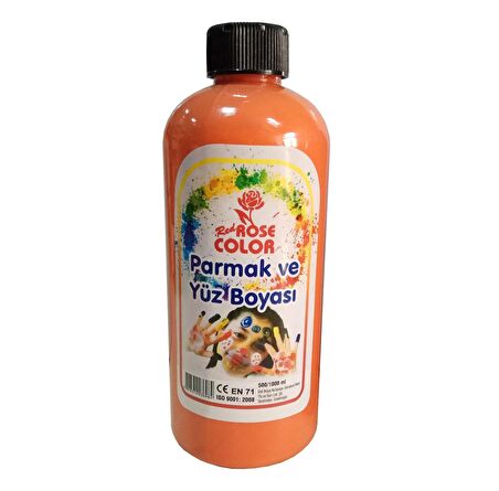 Parmak Ve Yüz Hobi Boyası 500ml  10 Renk  RedRose