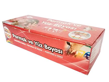 Parmak ve Yüz Boyası 10 Renk Redrose