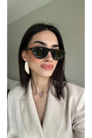 Parodi Siyah Unisex Popüler Güneş Gözlüğü Sap Gold Aksesuarlı %100 Uv400 Korumalı