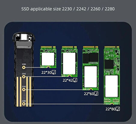 Oykutech Pasko Serisi M2 Dual Protokol SSD Kutusu 