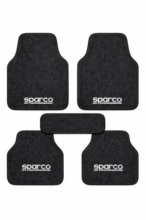 Daihatsu uyumlu sparco yazılı Füme Oto Paspas Halı Seti - Her Araca Uygun