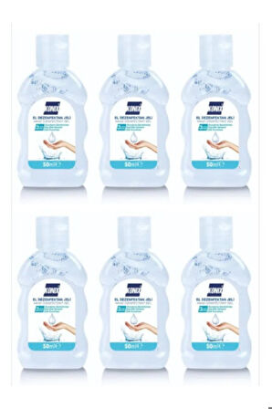 El Dezenfektan Jeli 50 ml 6 Adet