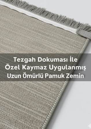 Pati Dostu Kedi Desenli Dijital Baskı Pamuk Dokuma Kaymaz Taban Salon Halısı ve Çocuk-Genç Odası