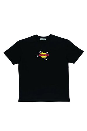 Lenithra Pop Art Van Gogh Sırt Baskılı Unisex Oversize T-shirt Siyah / XL